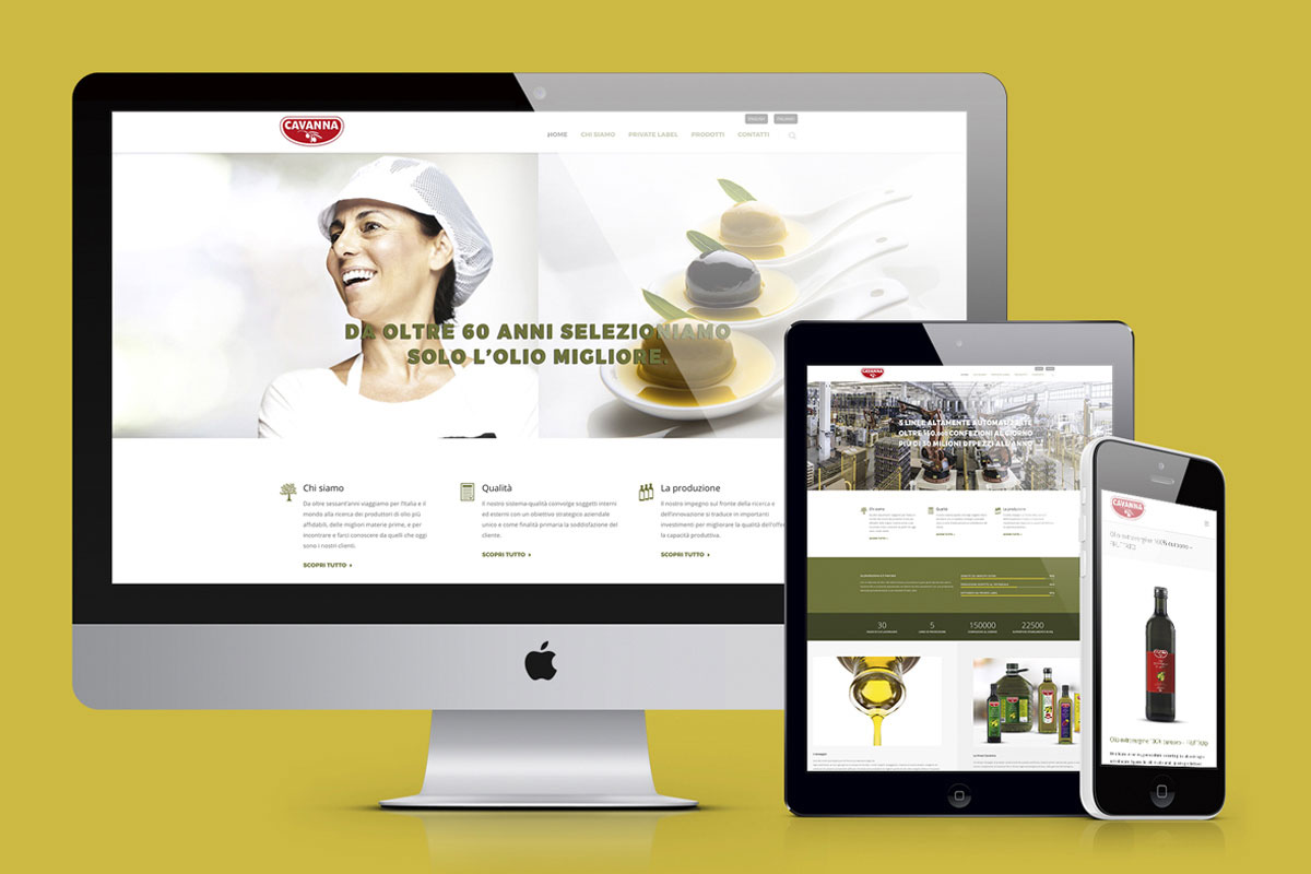 Sito Web Responsive Cavanna Olii